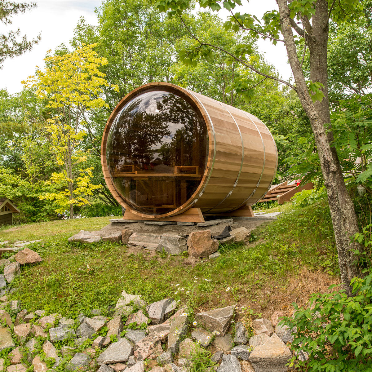 Leisurecraft Panoramic Barrel Sauna