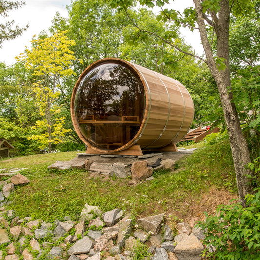 Leisurecraft Panoramic Barrel Sauna