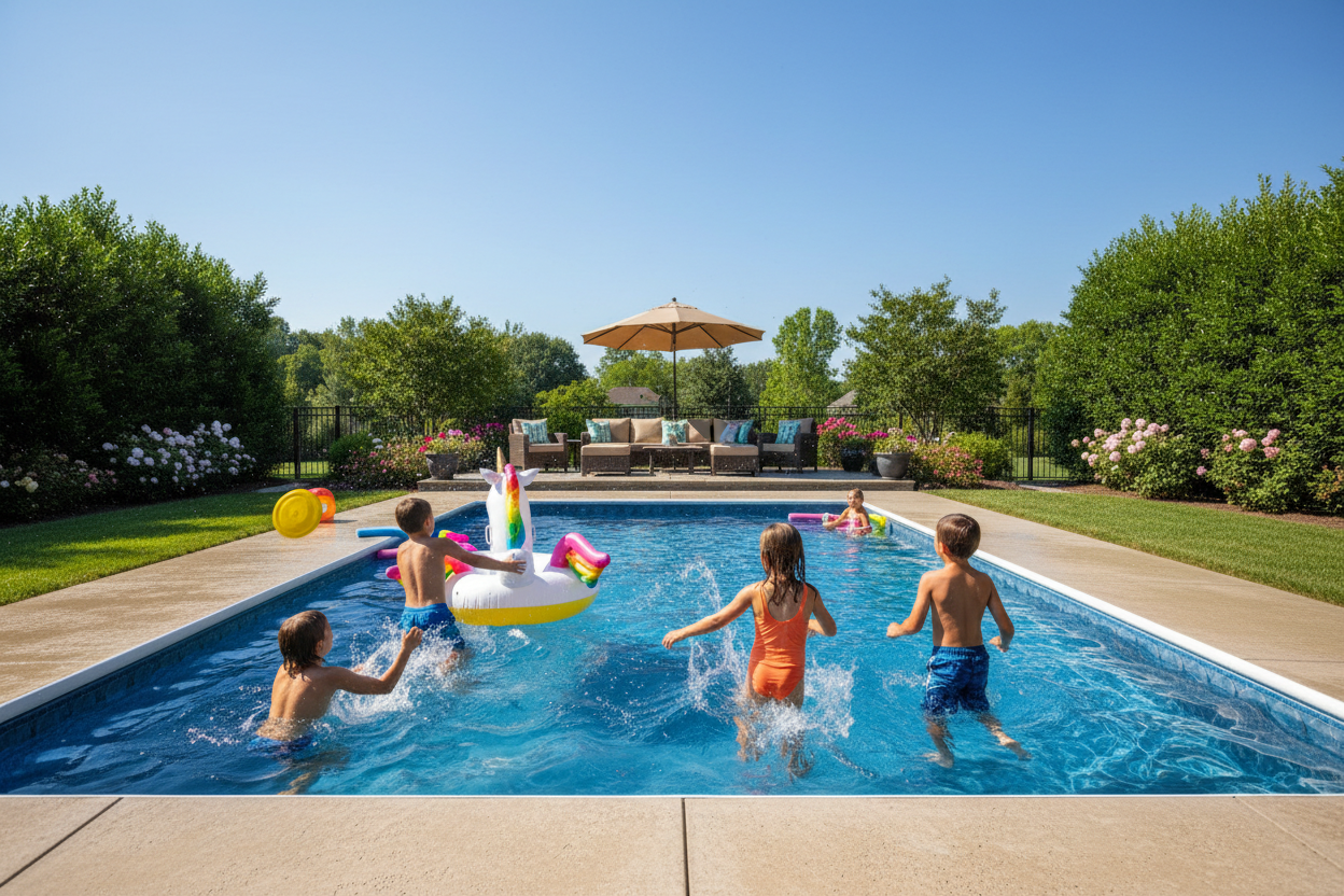 make it so you cant see the kids faces and that they are playing